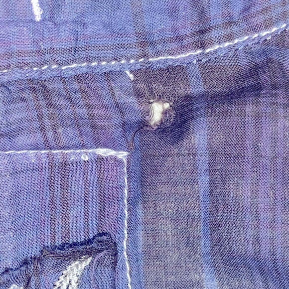 ROAR ombré plaid button up shirt Cross Virtue XS - Picture 7 of 7